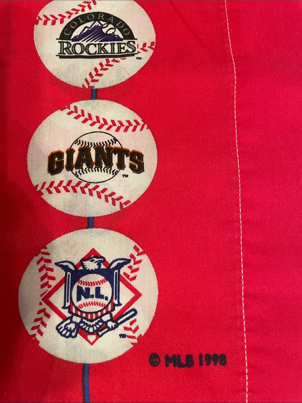 Vintage Major League Baseball 1998 Pillowcases MLB 90s